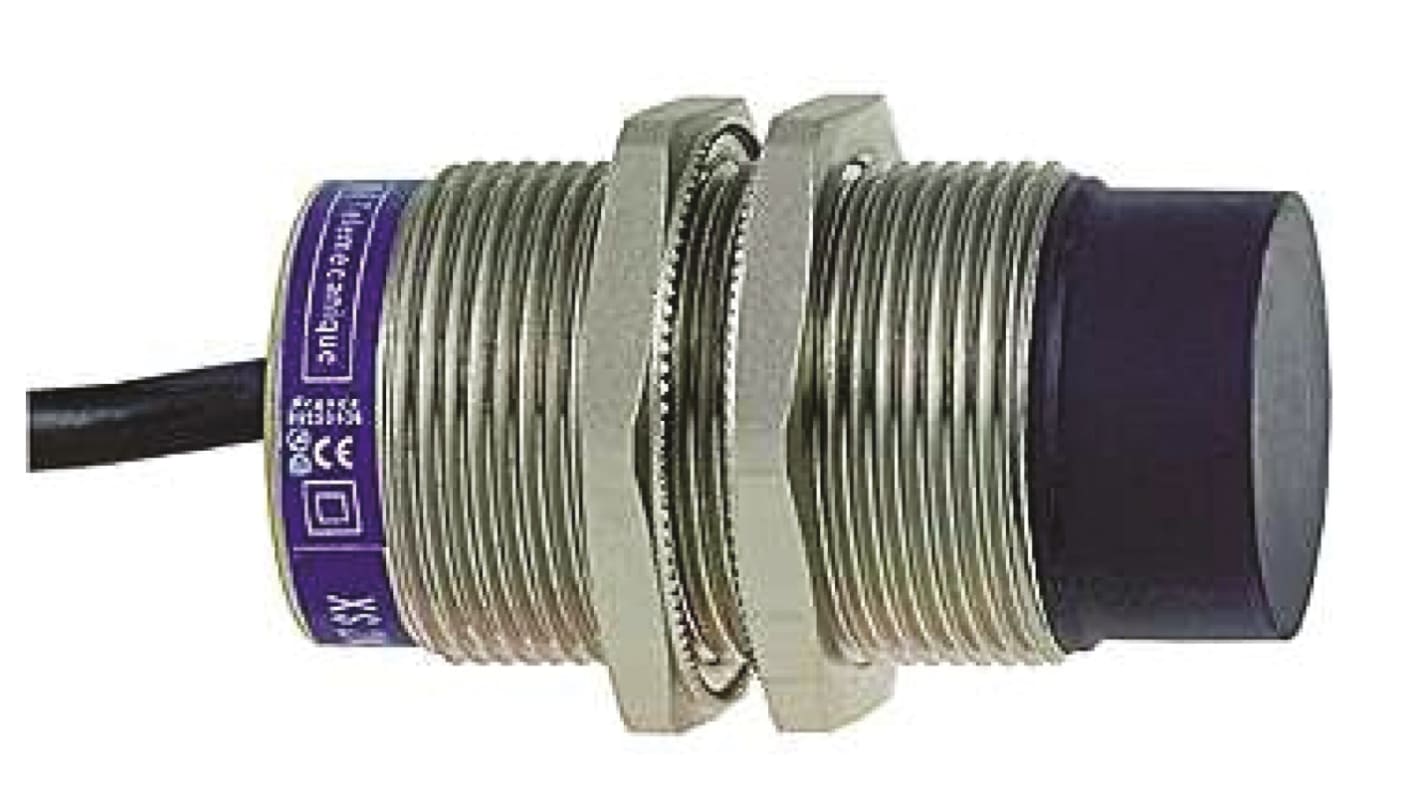 Sensore di prossimità cilindrico Telemecanique Sensors XS630B4MAL2, M30, rilevamento 22 mm, IP65/IP68, montaggio non a filo.