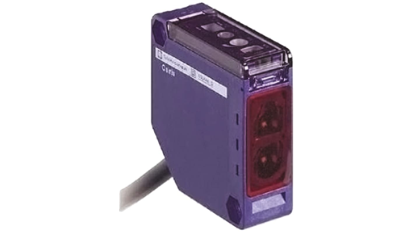 Sensore fotoelettrico rettangolare Telemecanique Sensors XUK5ANANL2, rilevamento fino a 1 m, design compatto 50 x 50 mm, grado di protezione IP65.