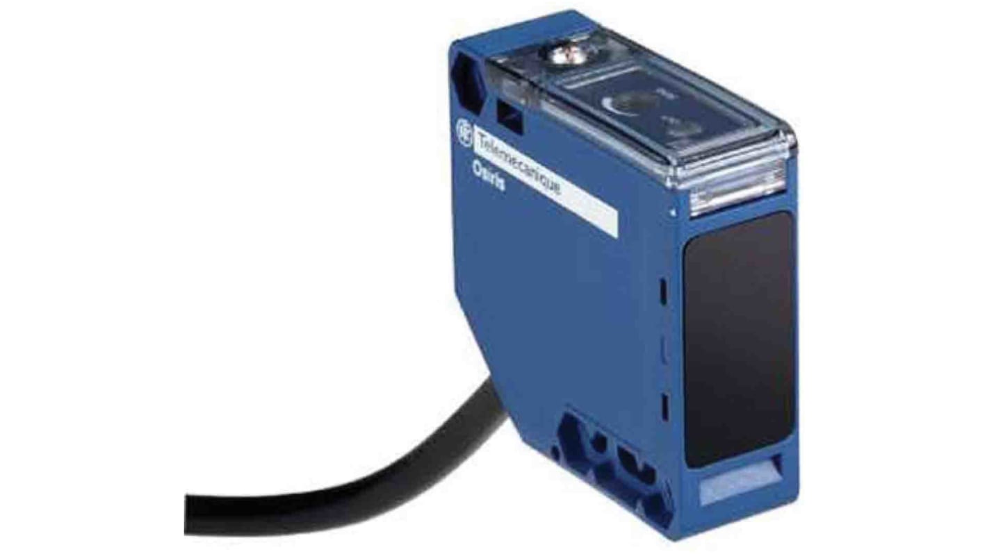 Sensore fotoelettrico compatto Telemecanique Sensors XUK5APANL2, rilevamento a diffusione fino a 1 m, corpo in plastica, IP65.