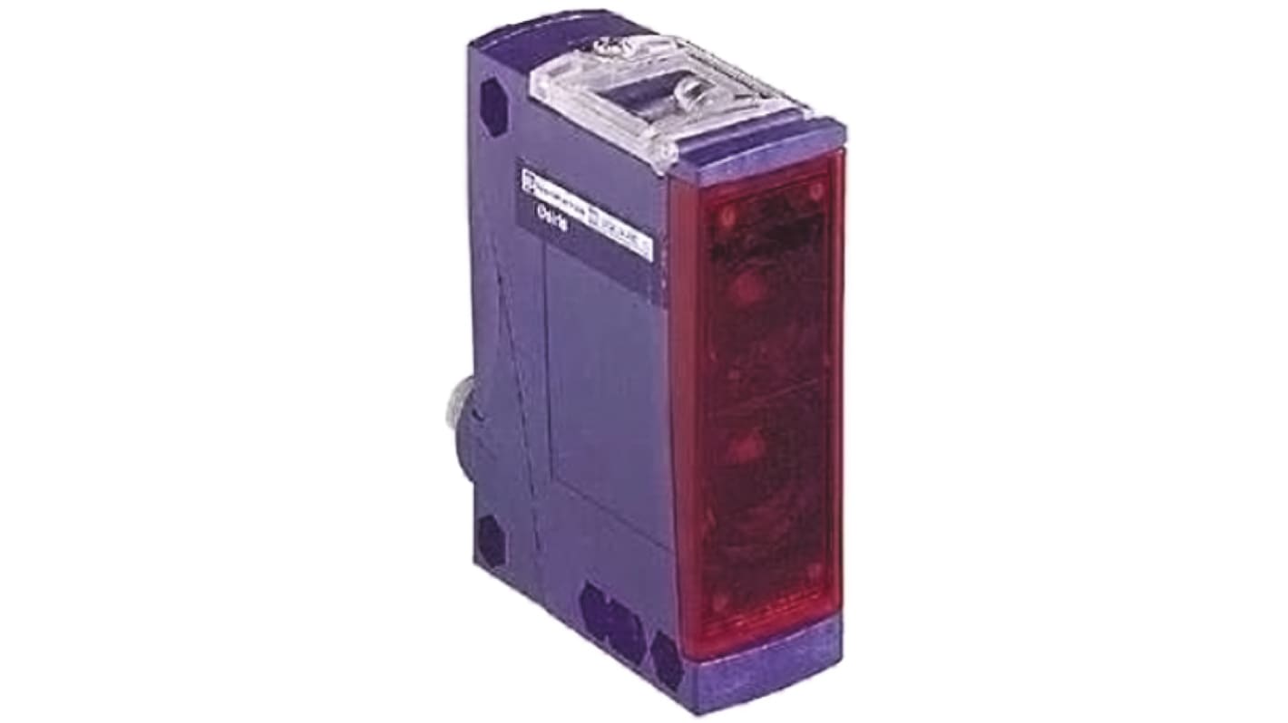 Sensore fotoelettrico rettangolare Telemecanique Sensors XUX9APANM12, rilevamento fino a 11 m, corpo compatto 30 x 92 mm, IP67.