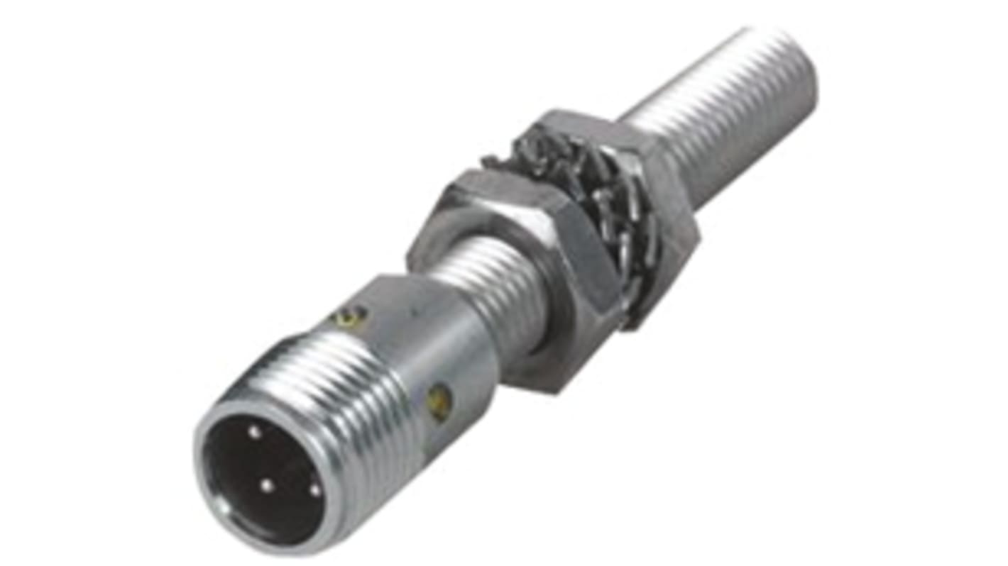 Sensore di prossimità cilindrico PNP M8 Turck Bi2-EG08-AP6X, rilevamento 2 mm, IP67, acciaio inox, -25/+70 °C. Montaggio a filo.