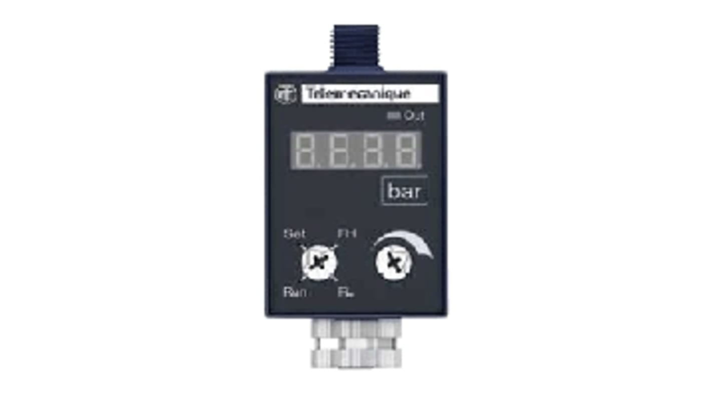 Sensore di pressione Telemecanique Sensors ZMLPA1P2SH, PNP-NA/NC, 4-20 mA, 24 V c.c., IP65/IP67/IP69K, custodia in PBT.