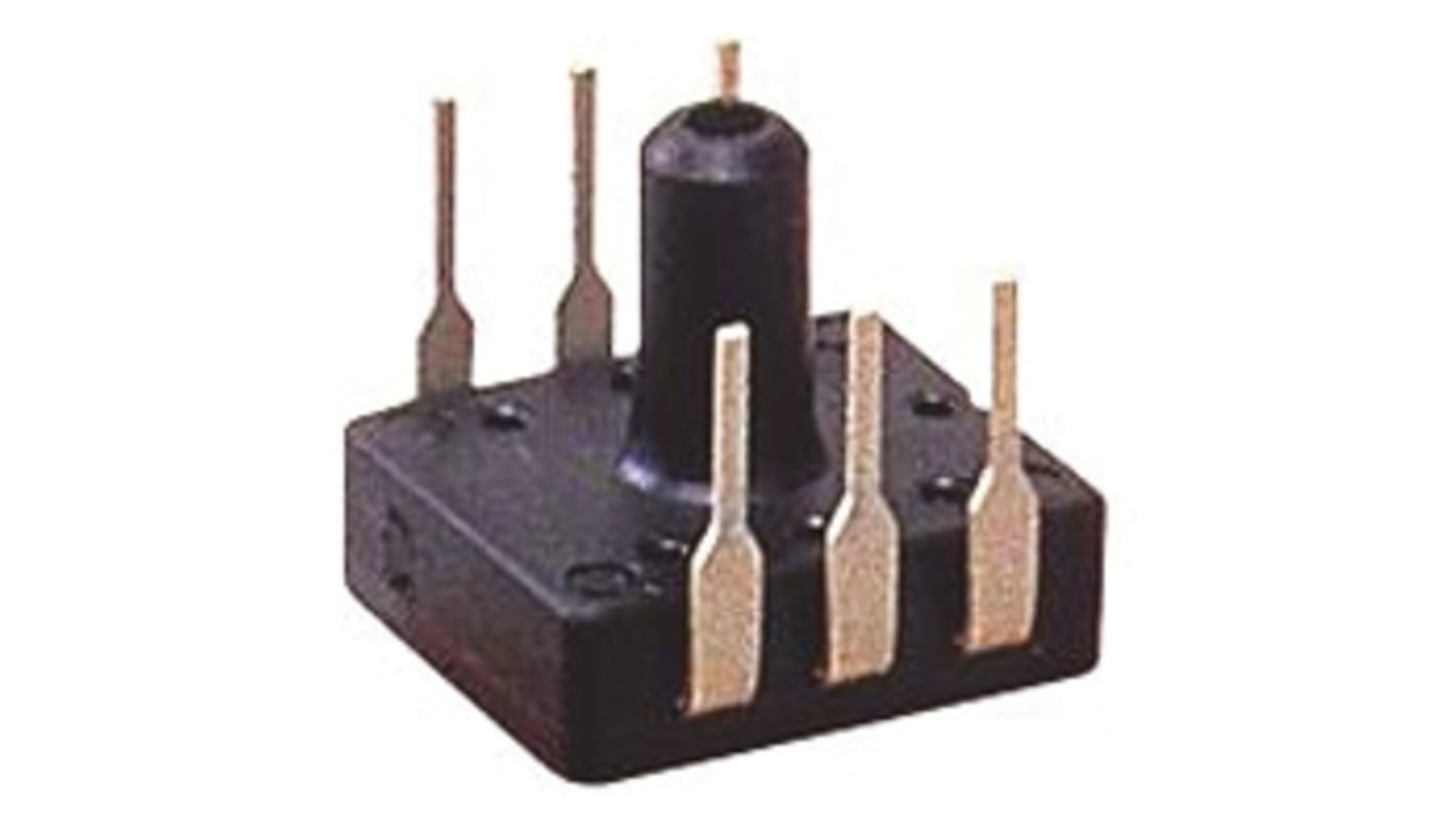 Sensore di pressione relativa Panasonic ADP42510, uscita analogica 100±40 mV, montaggio PCB, dimensioni 7,2 x 7,2 mm.