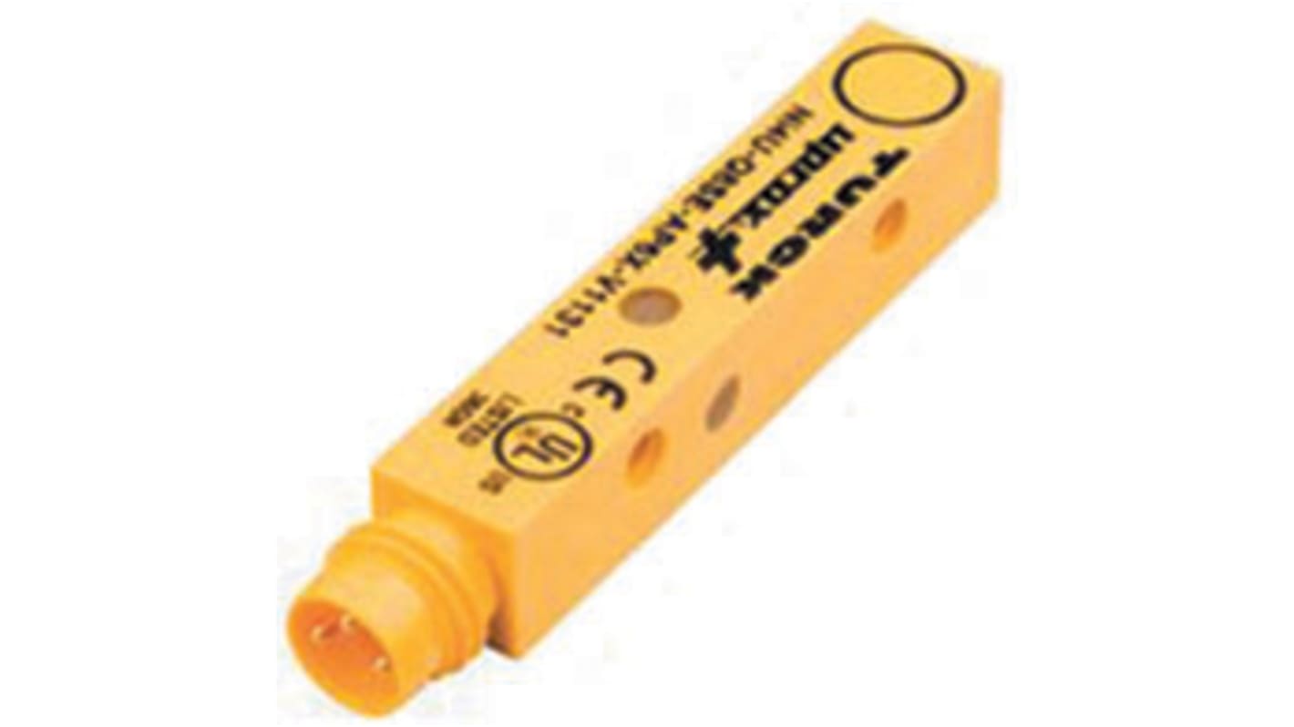 Sensore di prossimità PNP Turck Ni4U-Q8SE-AP6X-V1131, induttivo, 4 mm, IP68, montaggio a filo, temperatura -25/+70 °C.