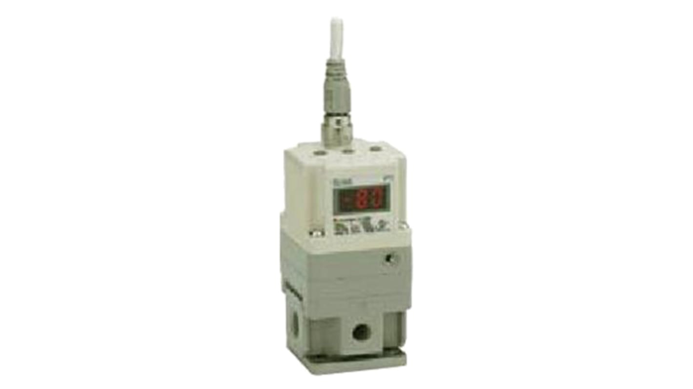 Regolatore pneumatico SMC ITV2050-31F3N, portata 1500 L/min, temperatura 0-50°C, grado di protezione IP65, compatibile IO-Link.