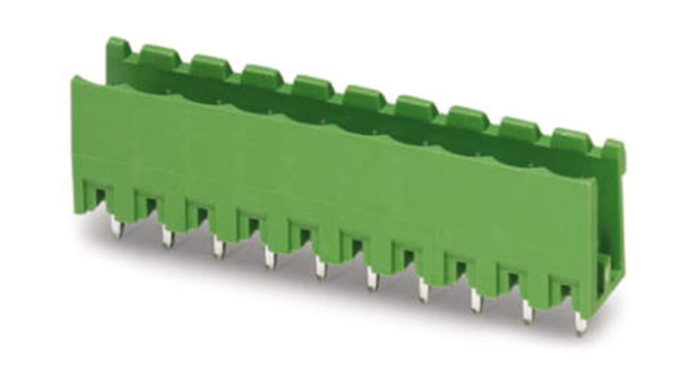 Connettore PCB Phoenix Contact 20 vie 5.08mm Verde 2.5mm² 12A 320V - Cod. 1757420 - Parte della gamma MSTBA 2,5/.-G. Ideale per circuiti stampati e applicazioni professionali.