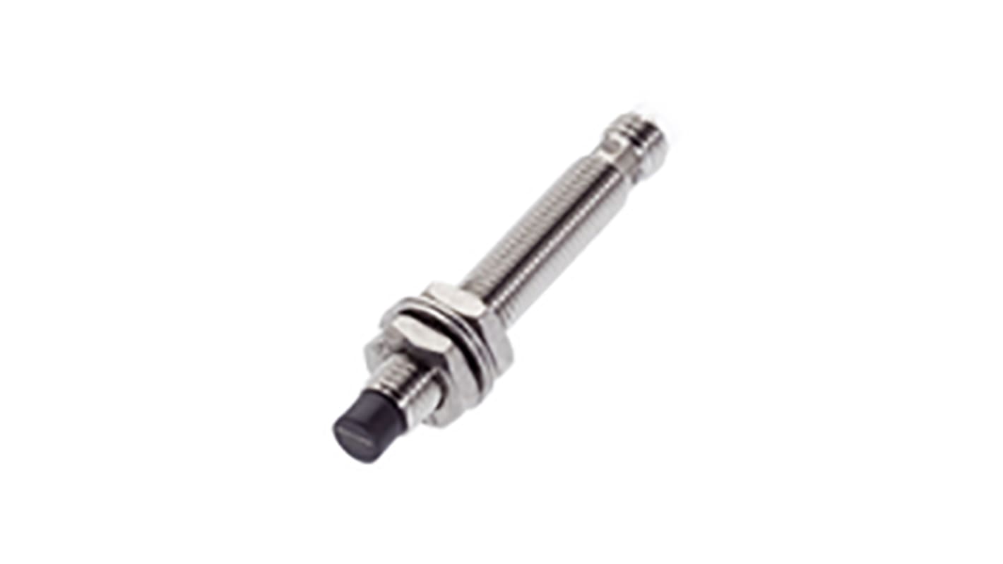 Sensore di prossimità cilindrico BALLUFF BES M08EH-PSC40F-S49G, PNP, M8, rilevamento 4 mm, IP67, acciaio inox, -25/+70 °C.