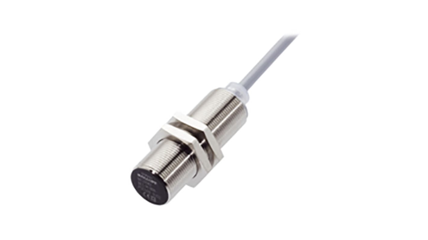 Sensore di prossimità cilindrico PNP BALLUFF BES M18MI-PSC50B-BV02, M18 x 1, rilevamento 5 mm, IP68, montaggio a filo.