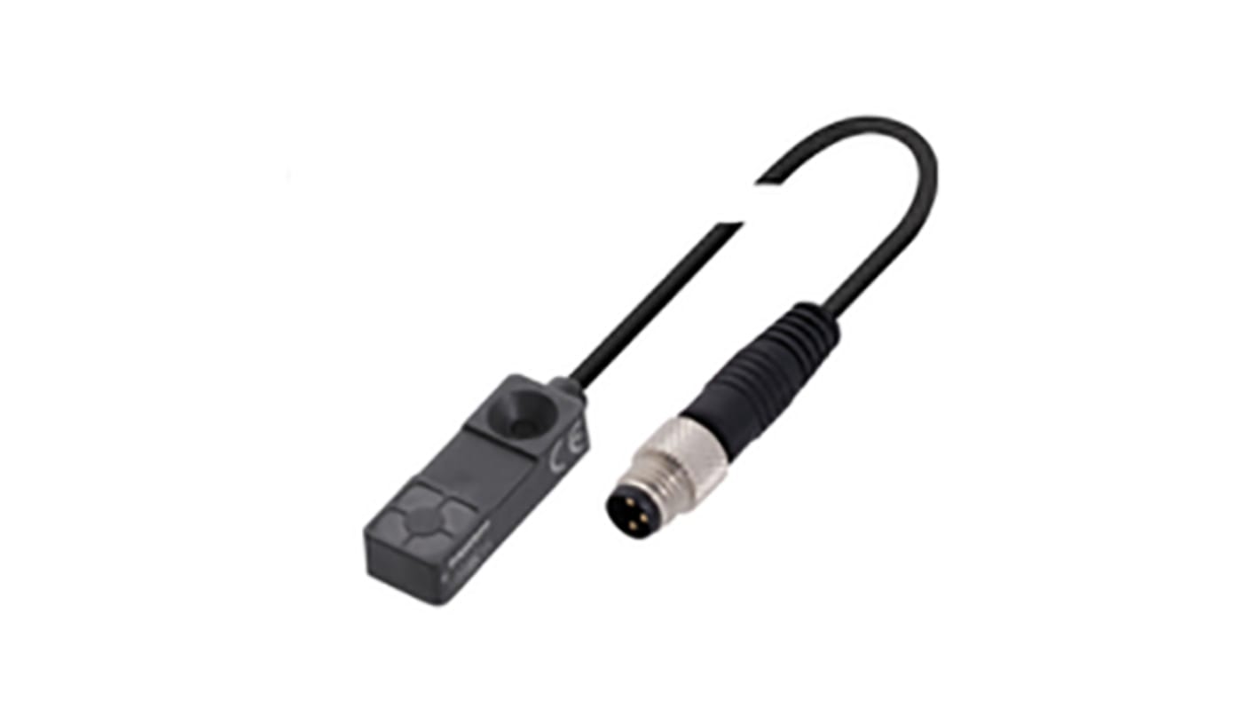 Sensore di prossimità PNP BALLUFF BES R03KC-PSC30B-BP00, induttivo, 3 mm, IP67, M8, 10-30 V c.c., dimensioni 10x30x6 mm.