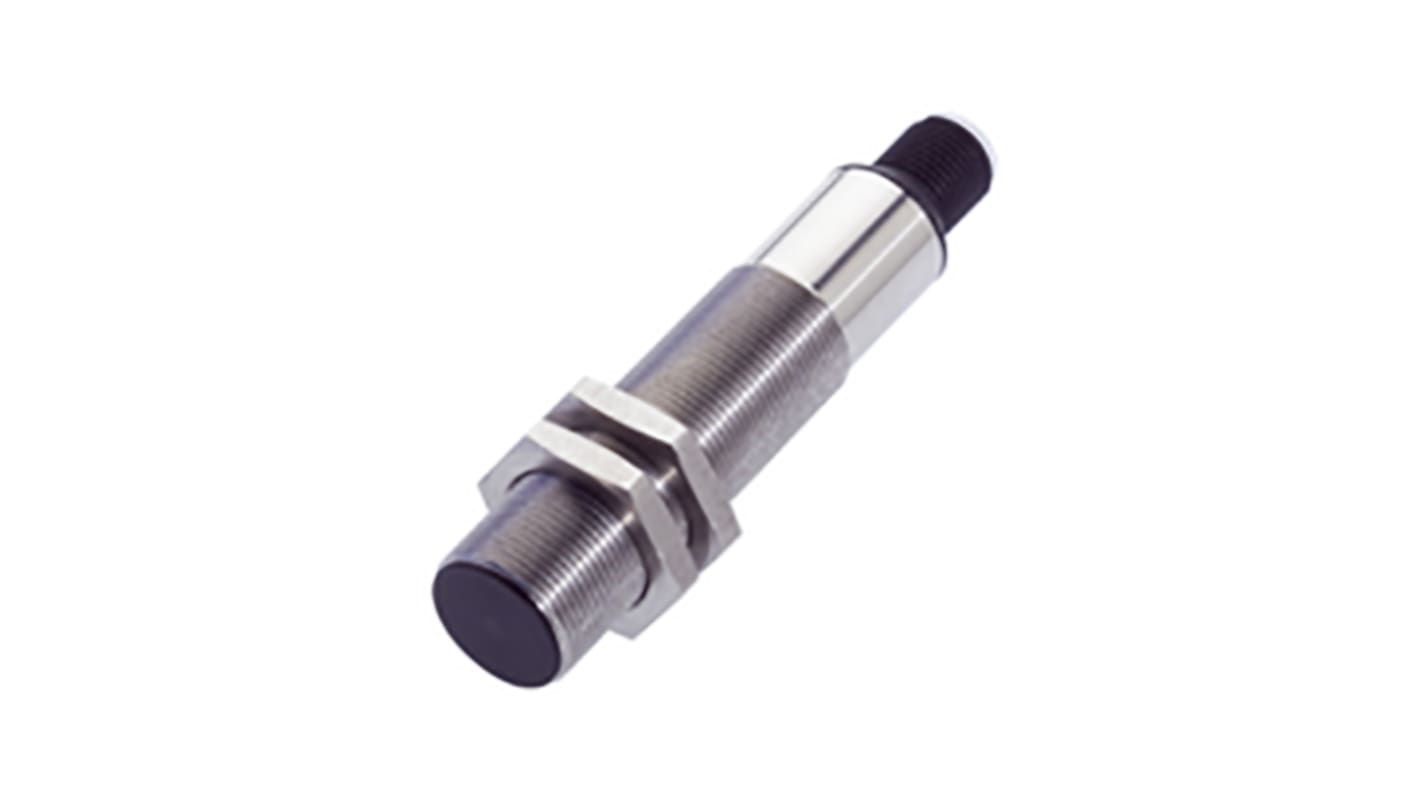 Sensore di prossimità cilindrico BALLUFF BCS M18B4I3-PSC80D-S04K, PNP, rilevamento 8 mm, IP67, alloggiamento in acciaio inox.