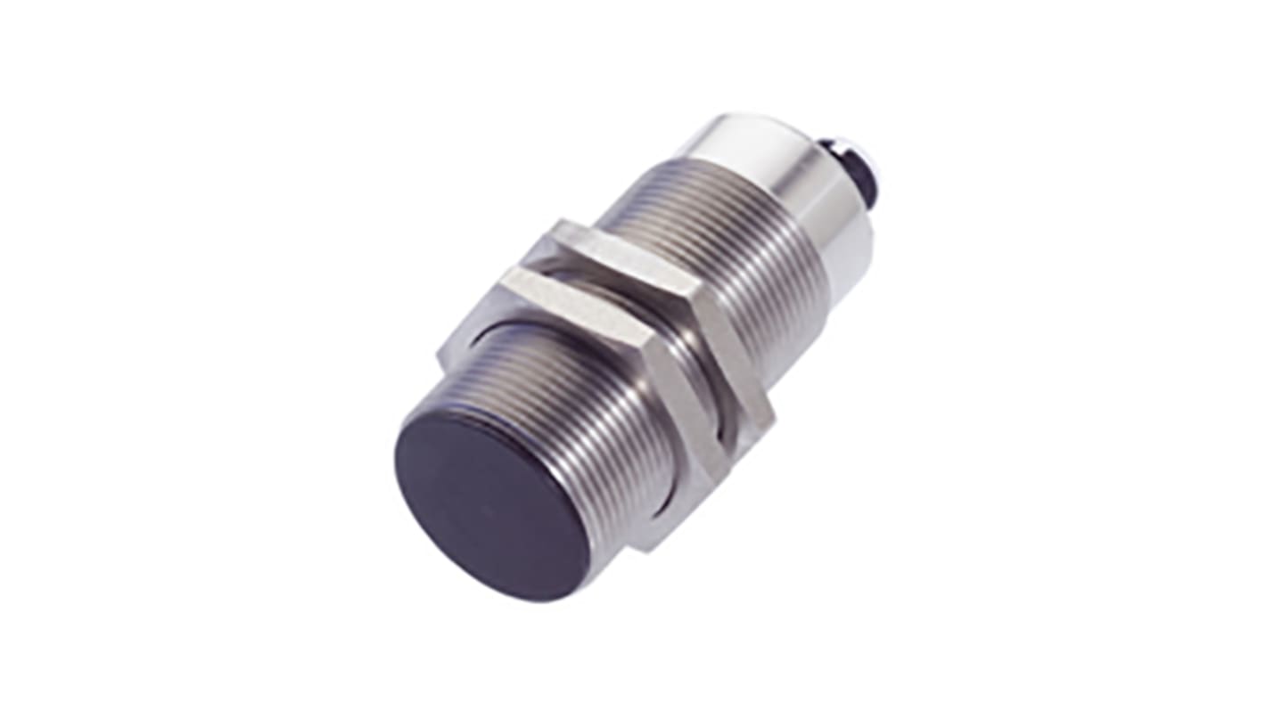 Sensore di prossimità cilindrico BALLUFF BCS M30B4I2-PSC15D-S04K, PNP, rilevamento 15 mm, corpo in acciaio inox, connettore M12.