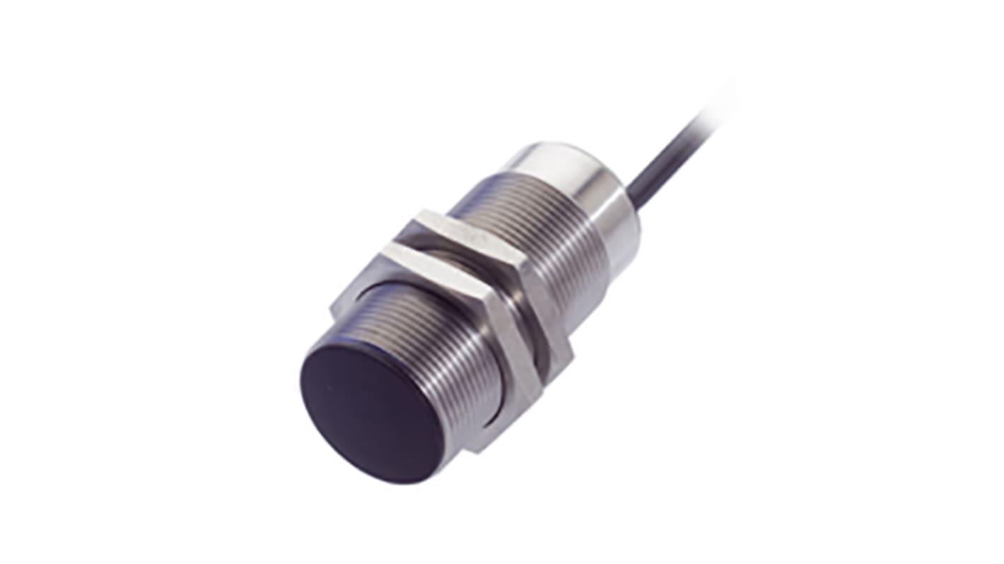 Sensore di prossimità cilindrico BALLUFF BCS M30B4I1-PSC15D-EP02, PNP, rilevamento 15 mm, acciaio inox, IP67, 10-30 V c.c.