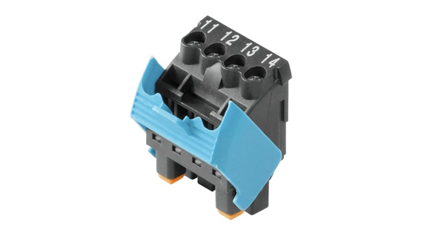 Condizionatore di segnale Weidmüller ACT20X, montaggio su guida DIN, LED di stato, cavo USB per configurazione.