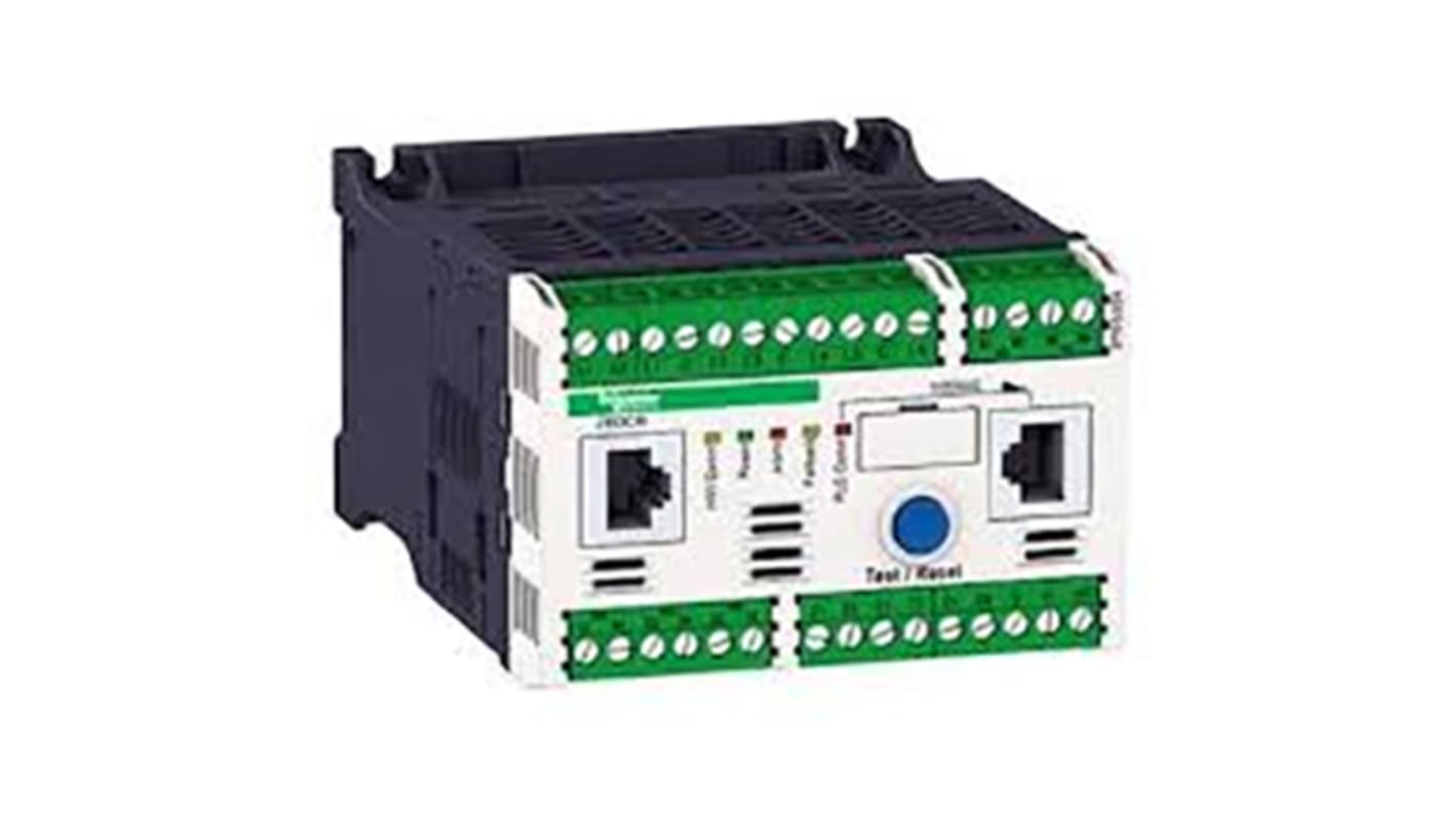 Controller motore Schneider Electric LTMR100PFM, serie TeSys T, per montaggio su guida DIN, per il controllo di motori elettrici.