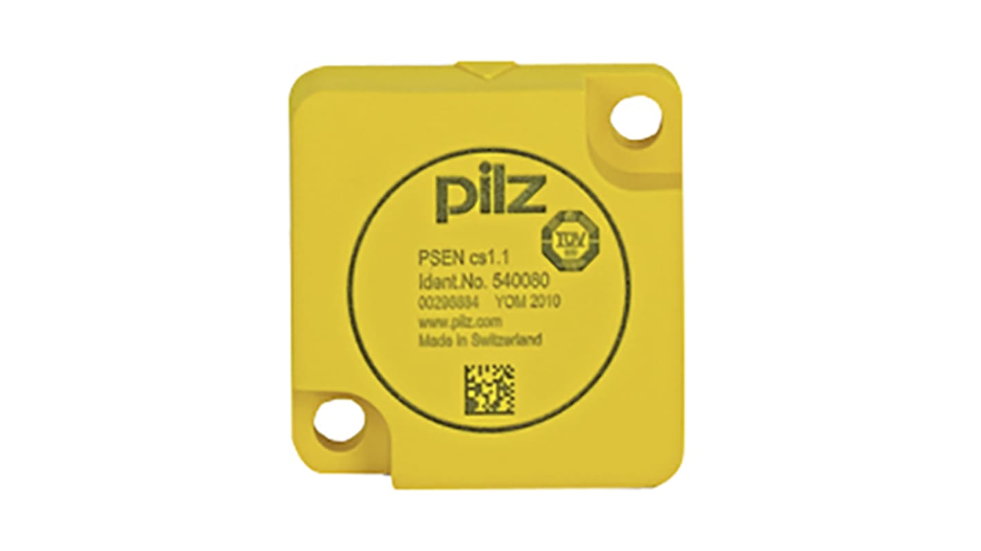 Attuatore Pilz PSENCODE 540080, progettato per interruttori di sicurezza, protezione IP67, dimensioni 15x37 mm.