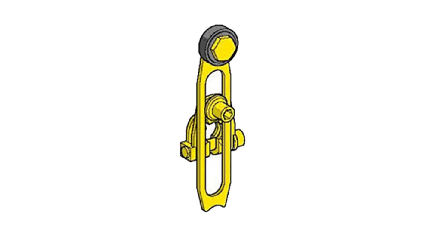 Leva per interruttore di fine corsa Telemecanique Sensors ZC2JY41, attivazione a scatto, contatti placcati argento, compatibile con XC2J.
