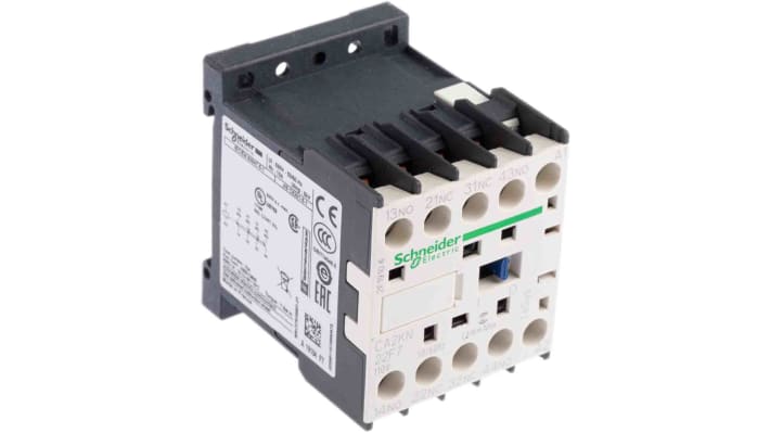 Contattore Schneider Electric CA2KN22F7, serie TeSys K, 2 NO + 2 NC, 10A. Ideale per automazione industriale, con alta performance e basso consumo.