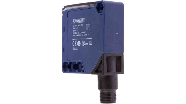 Sensore Fotoelettrico Compatto Telemecanique XUK0AKSAM12 - Rilevamento 280 mm a 30 m, IP67, Tempo di Risposta < 2 ms - Ideale per Impianti di Imballaggio, Ingegneria Aerospaziale, Sicurezza e Produzione Bevande.