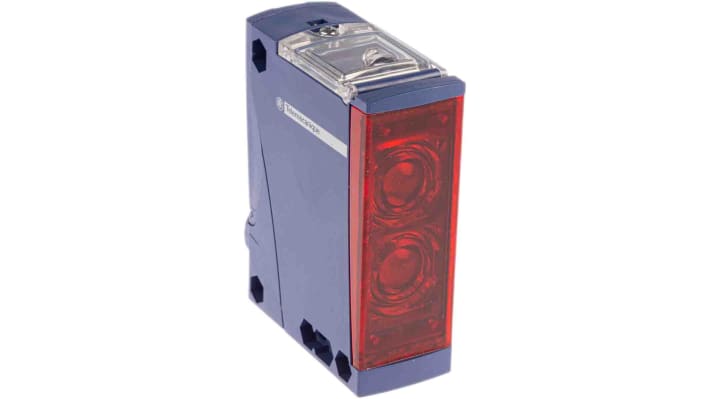 Sensore fotoelettrico Telemecanique XUX1ARCNT16, rettangolare, rilevamento 14m, uscita Relè, IP65/IP67. Per industria e sicurezza.
