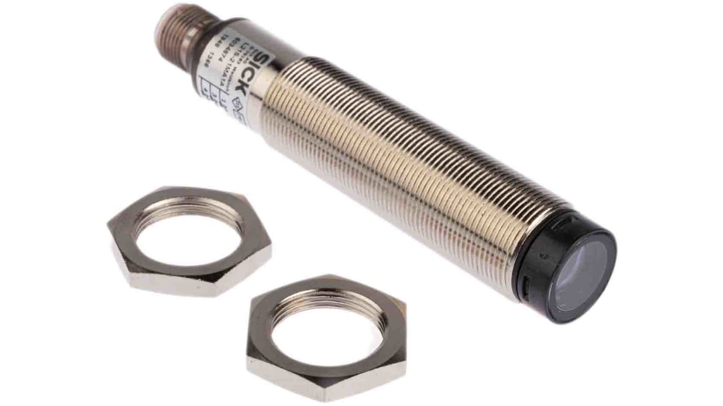 Barriera di sicurezza Sick L21S-21MA1A, interruttore fotoelettrico M18 x 97,7 mm, rilevamento fino a 16 metri, IP67.