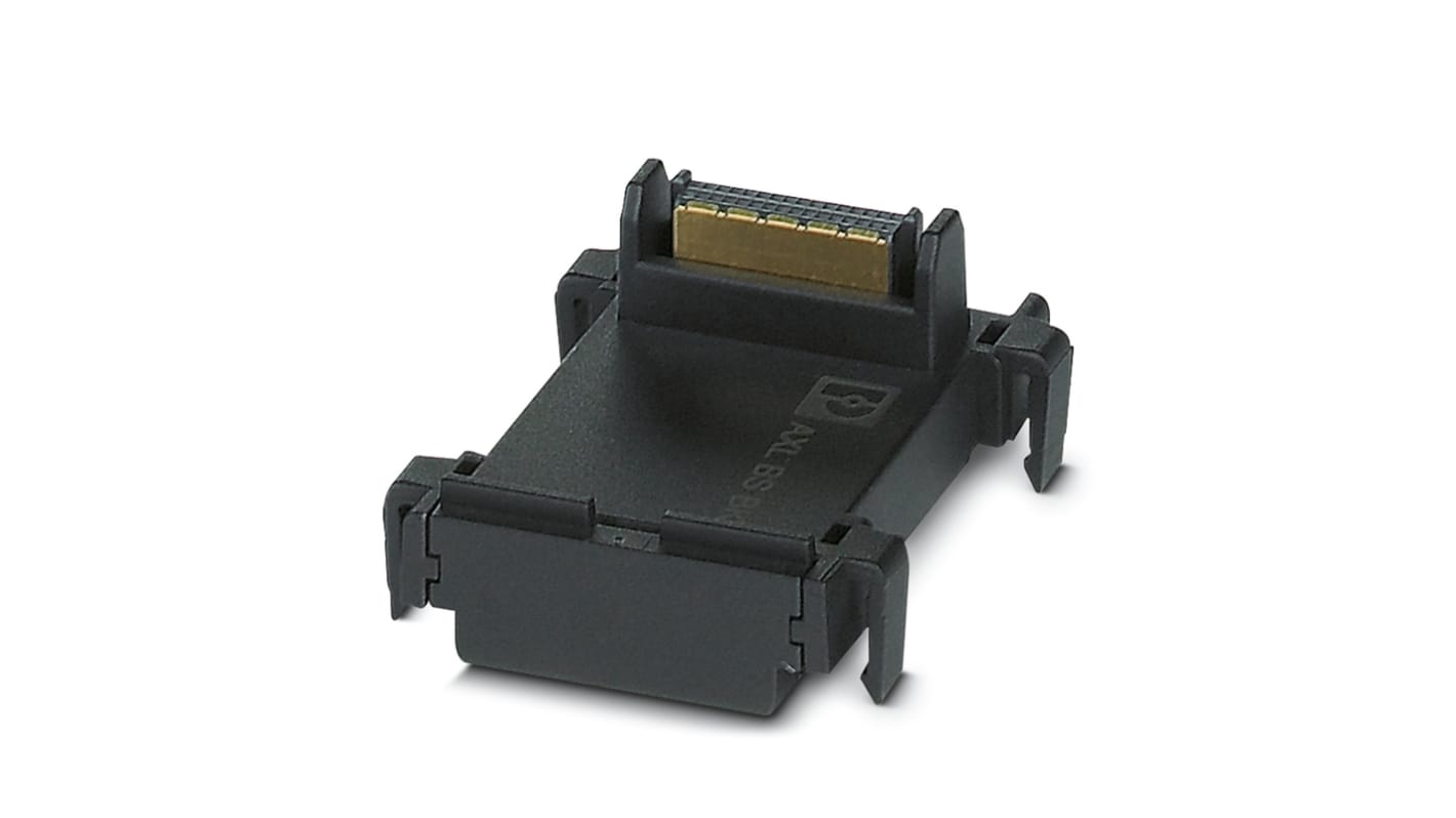 Connettore femmina AXL F BS BK di Phoenix Contact per guida DIN, approvato UL e cUL, conforme RoHS UE.