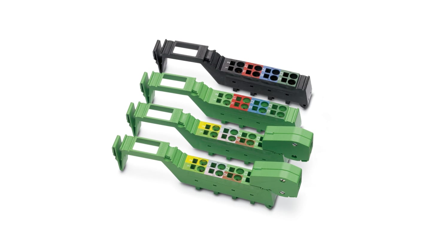 Connettore Phoenix Contact 2861111 per moduli terminali bus, compatibile con conduttori da 0,08 mm² a 1,5 mm², lunghezza di spelatura 8 mm.