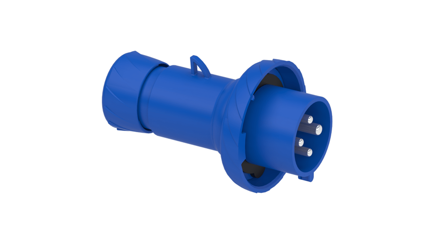 Connettore maschio di rete Schneider Electric Mureva, 32A, 200-250 V, montaggio a innesto, grado di protezione IP67, colore grigio.