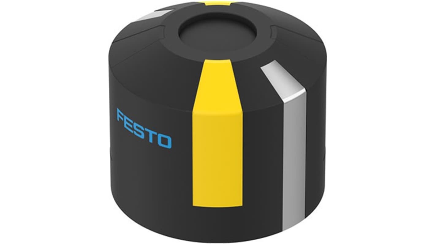 Festo SASF-S3-B-F-A20, sensore per cilindro pneumatico in acciaio inox, resistente a vibrazioni, facile installazione.