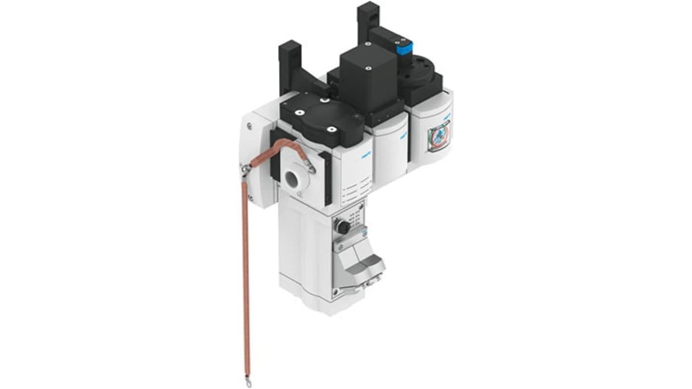 Regolatore di vuoto Festo MSE6, attacco G 1/2, portata 7000 L/min, installazione orizzontale, robustezza e efficienza energetica.