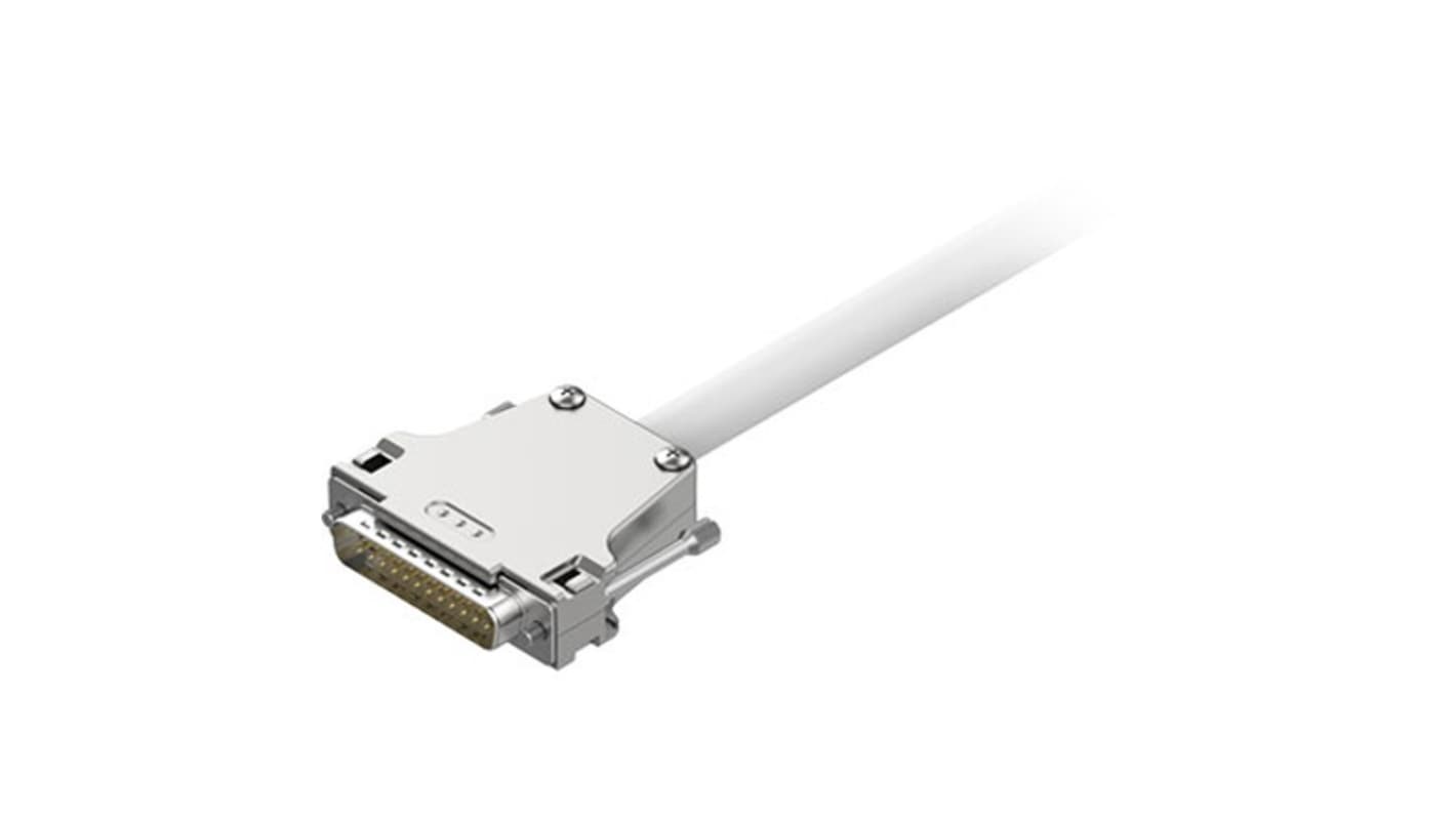 Cavo multipolare Festo NEBC-S1G25-K-2.5-N-LE26, 25 conduttori, lunghezza 2,5 m, costruzione in PVC grigio, grado di protezione IP20.