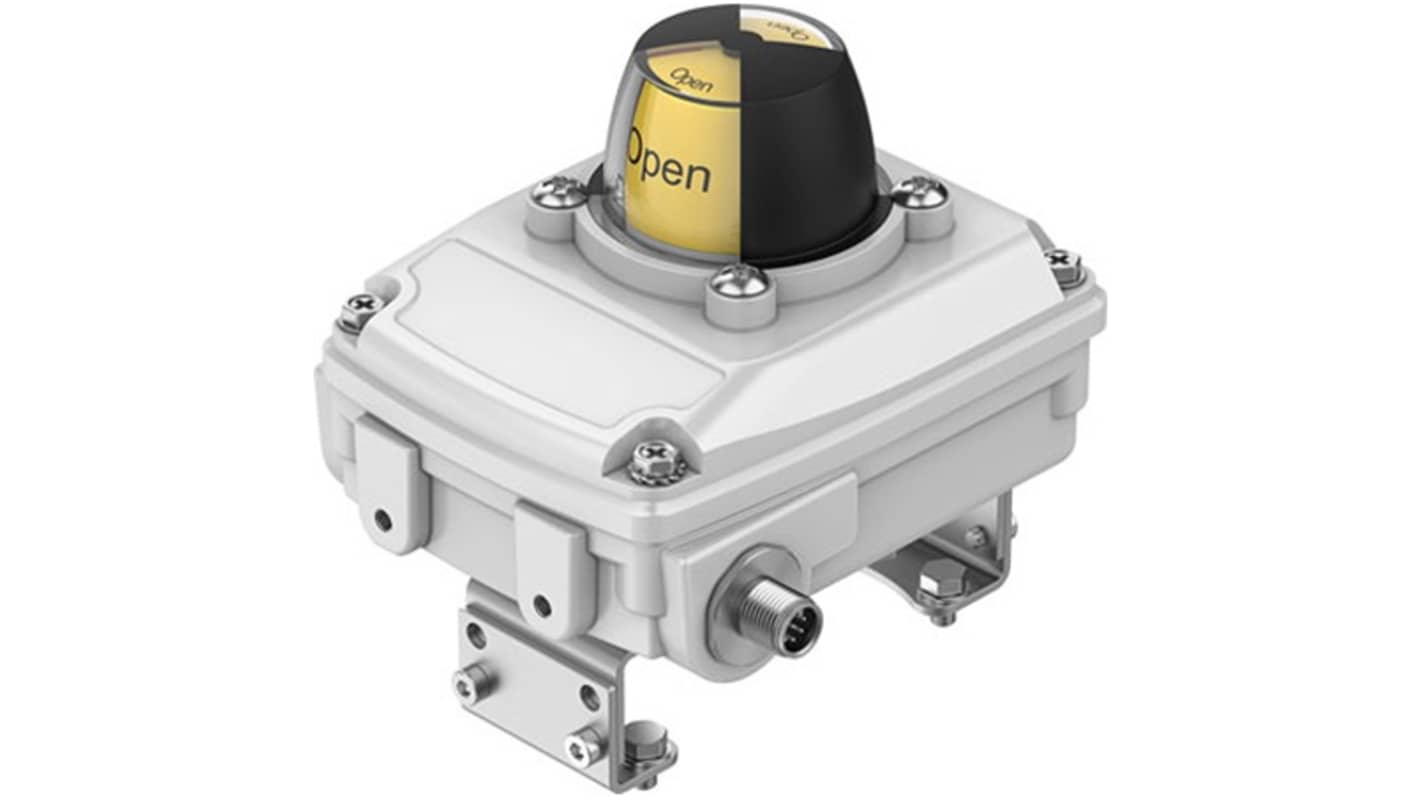 Interruttore pneumatico Festo SRBC, IP67, alluminio e acciaio inox, indicatore di posizione, montaggio flessibile.