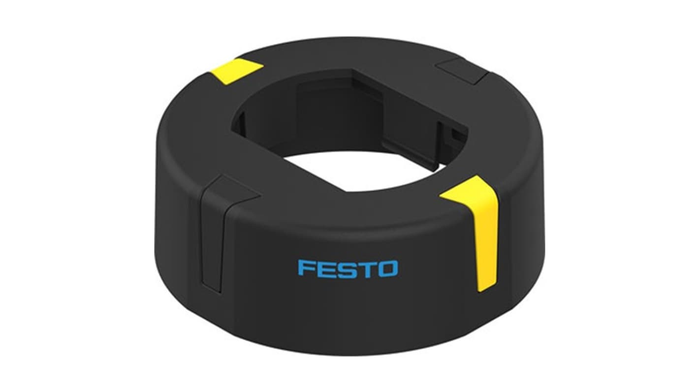 Sensore pneumatico Festo SASF-F9-DE-41-A30, design robusto, temperatura operativa -20 a 80 gradi, visibilità migliorata.