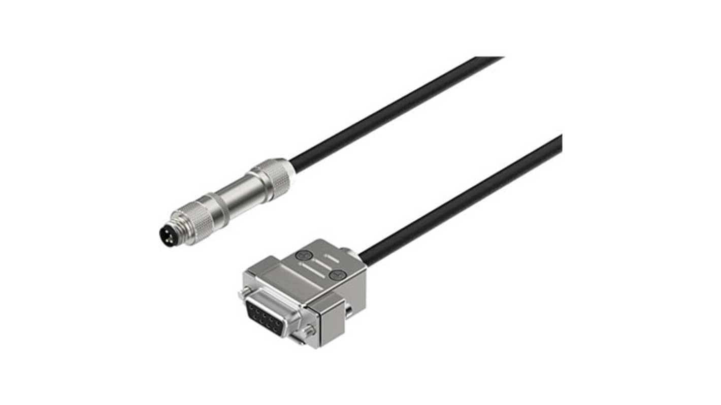 Cavo multipolare Festo NEBC-M8G4-ES-1.5-N-SB-S1G9-RS2-S7, 4 conduttori, lunghezza 1,5 m, connettori M8, grado di protezione IP67.