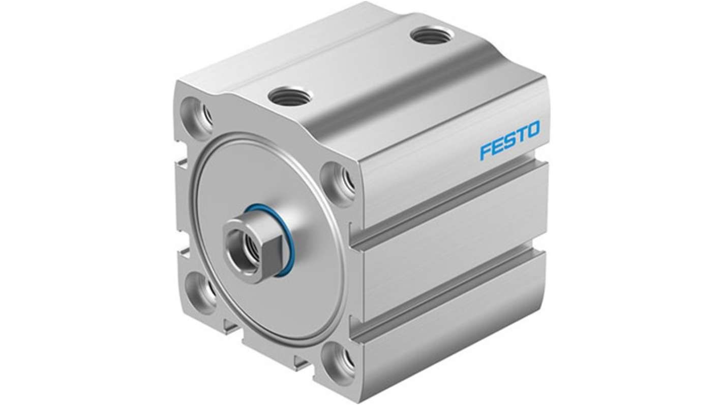 Cilindro pneumatico Festo ADN-S-50-30-I-P-A-F1A, doppio effetto, diametro pistone 50 mm, corsa 30 mm, G 1/8, progettato per ambienti difficili.