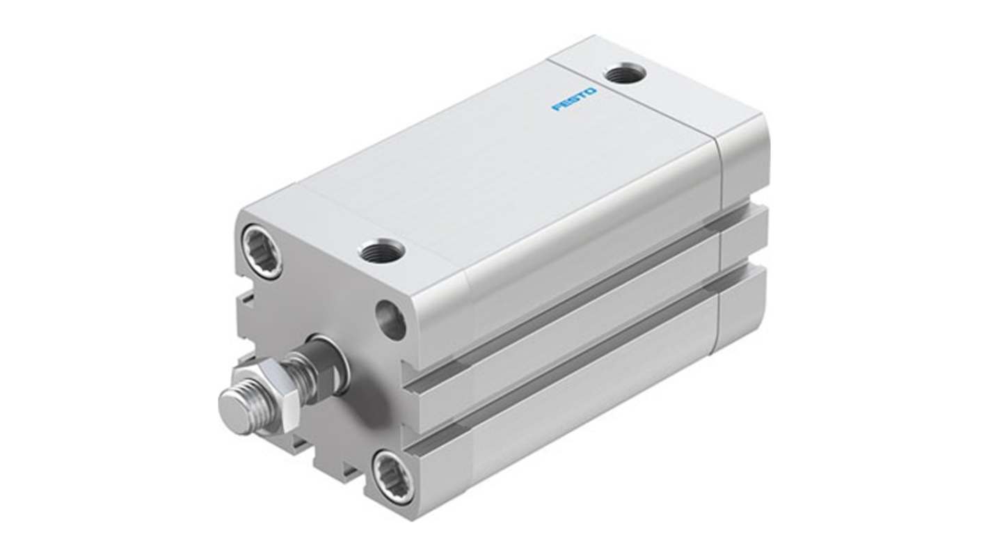 Cilindro pneumatico compatto Festo ADN-40-70-A-PPS-A, doppio effetto, foro 40 mm, corsa 70 mm, collegamento G 1/8.
