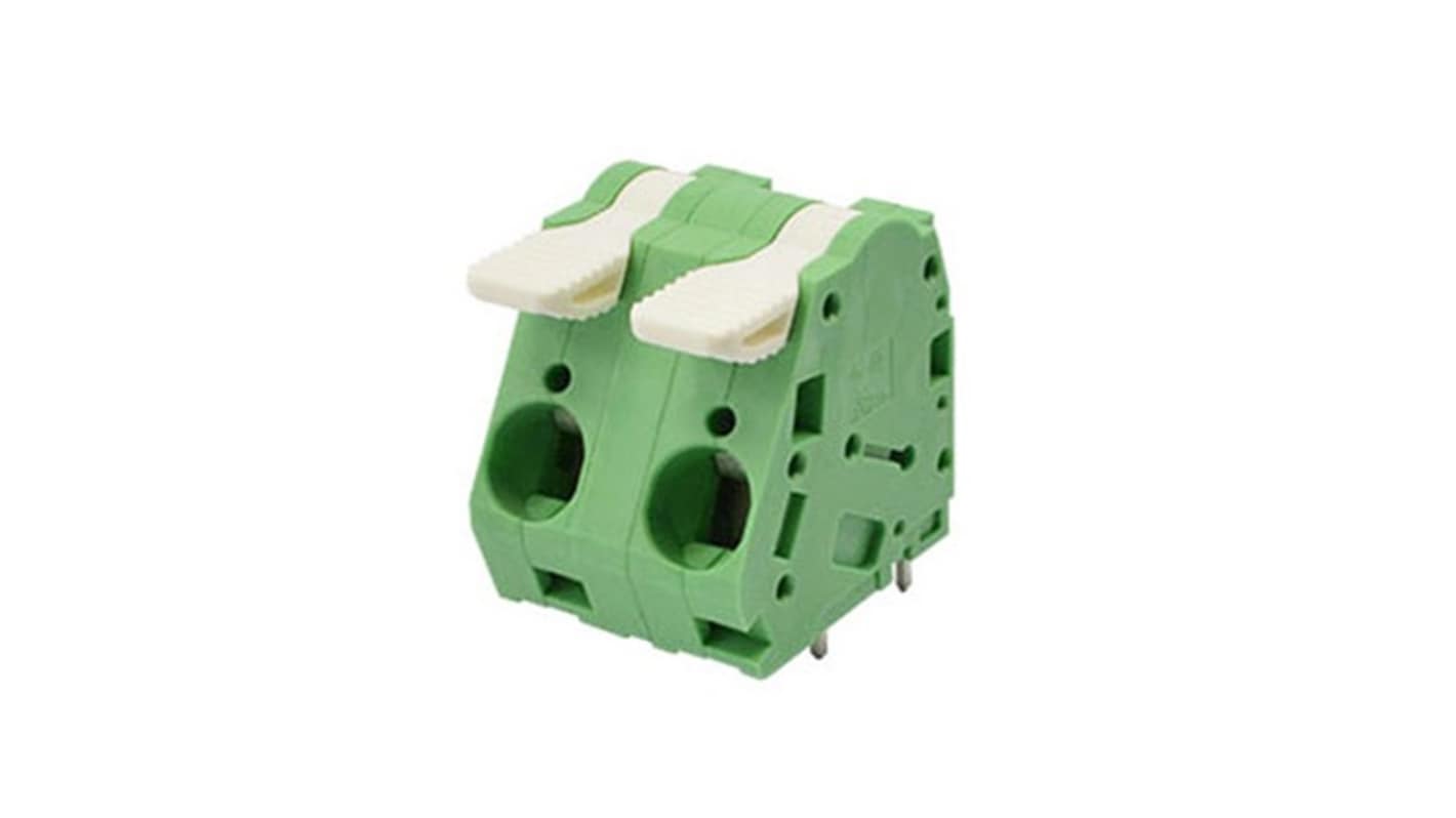 Morsettiera femmina Amphenol Industrial NZ05105B0000G, 5 vie, montaggio PCB, passo 15mm, contatti in rame.