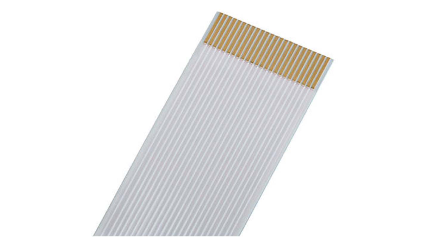Cavo ribbon Molex 15020-0535, 50 vie, passo 0.5mm, lunghezza 30mm, con placcatura in oro per conduttività ottimale.