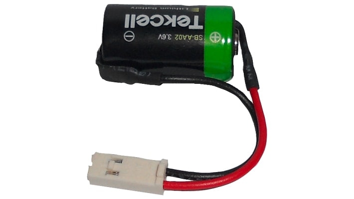 Batteria di backup Siemens 3,6V per CPU PLC SIMATIC S7-300/S5-90U - 6ES7971-1AA00-0AA0. Assicura la protezione dei dati critici durante le interruzioni di corrente. Ideale per sistemi di controllo industriale.