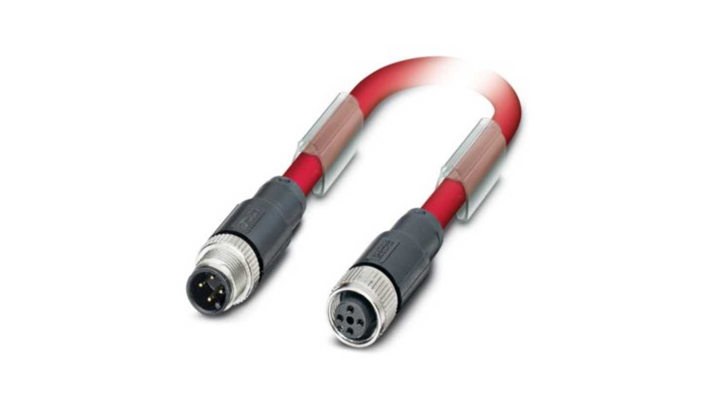 Cavo bus di trasferimento dati Phoenix Contact, 10 m, 4 conduttori, M12, schermato, compatibile CC Link, velocità fino a 10 Mbps.
