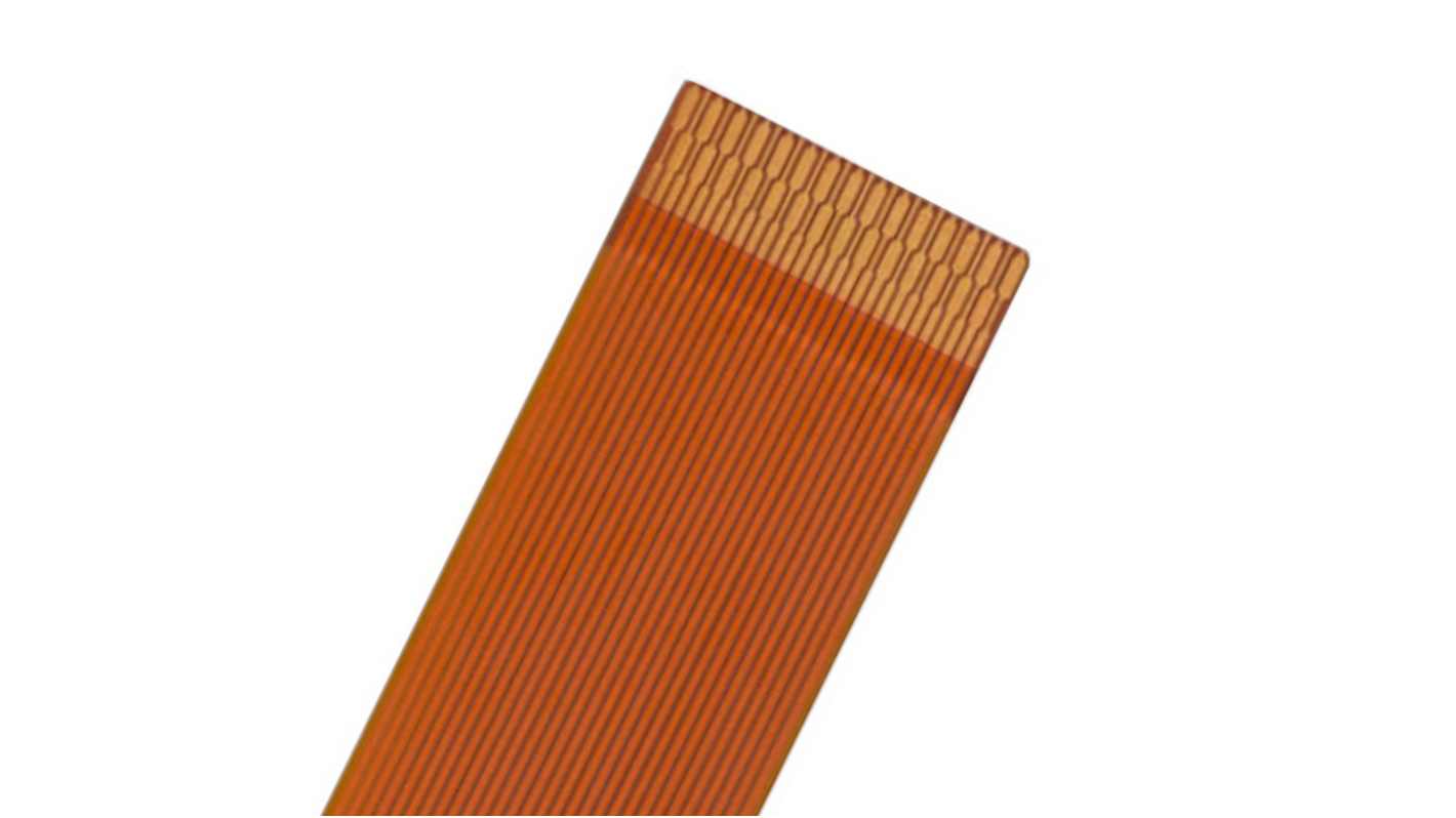 Cavo ribbon Molex 15015-0233, 33 vie, passo 0.3mm, lunghezza 51mm, corrente 0.2 A, tensione 50 V, struttura in poliimmide.