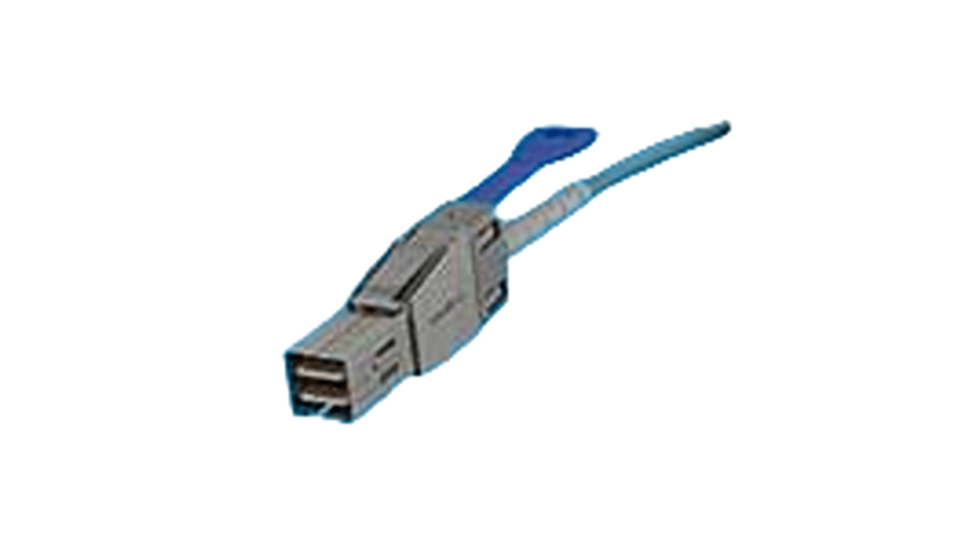 Cavo ottico attivo Molex 106415-2010, Ø 3 mm, lunghezza 10 m, con connettori iPass+ per trasmissione dati ad alta densità.