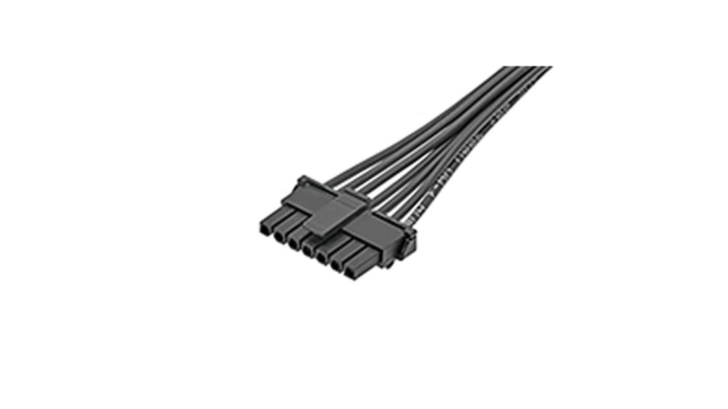 Cavo assemblato Molex 145132-0700, femmina-femmina, 75 mm, 7 circuiti, in bronzo fosforoso e nylon, conforme RoHS.