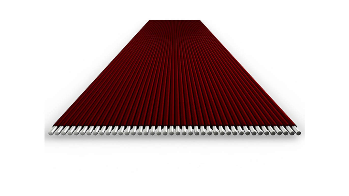 Cavo ribbon 60 vie Molex, passo 0.64mm, conduttori in rame placcato argento, corrente 1.0 A, intervallo -55 a +150 gradi.