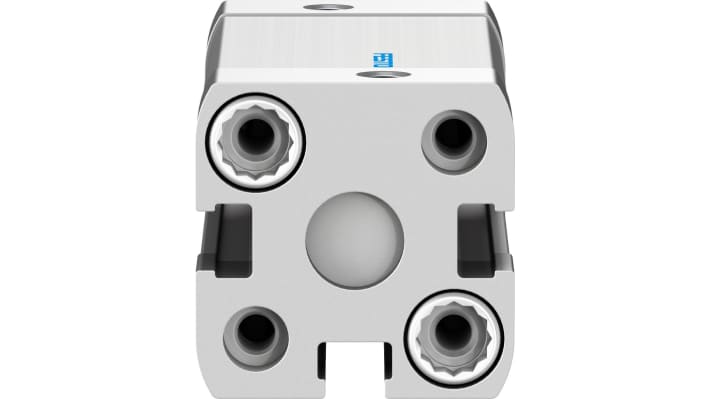 Cilindro pneumatico Festo ADN-16-30-I-P-A, doppio effetto, foro 16mm, corsa 30mm, attacco M5, corpo in alluminio anodizzato.