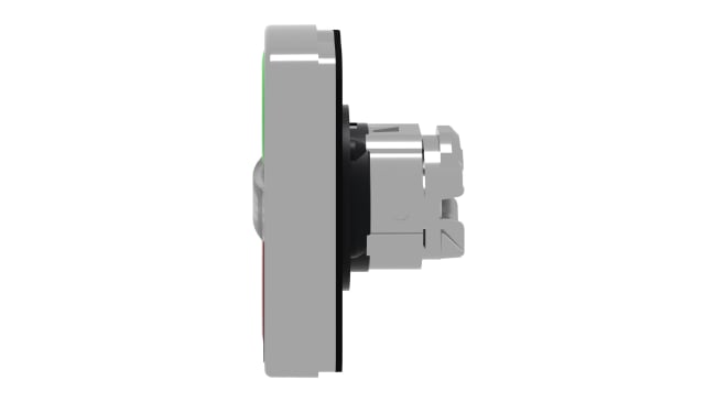 Attuatore pulsante doppio instabile Harmony XB4, verde/rosso, IP65/66. Schneider Electric - ZB4BW7A3741. Per blocchi luminosi con LED.