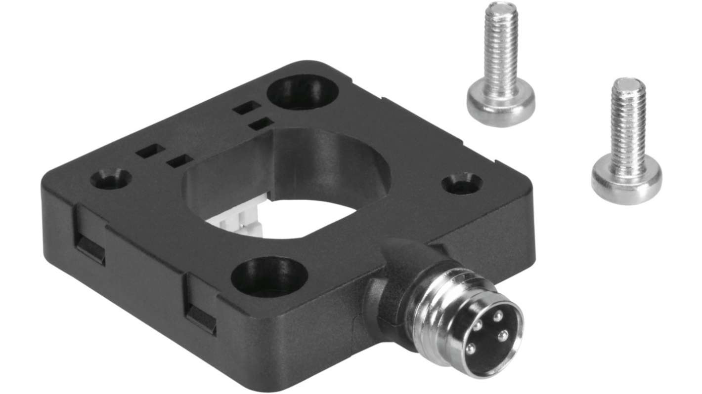 Pressostato Festo SASC-P4-A-M8-A, adattatore M8 x 1, tensione 12-24V cc, uscita analogica, materiale PA rinforzato.