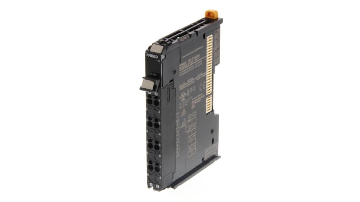 Modulo di distribuzione alimentazione Omron NXPF0630, 4 A, dimensioni 12 x 71 x 100 mm, progettato per unità CPU serie NX.