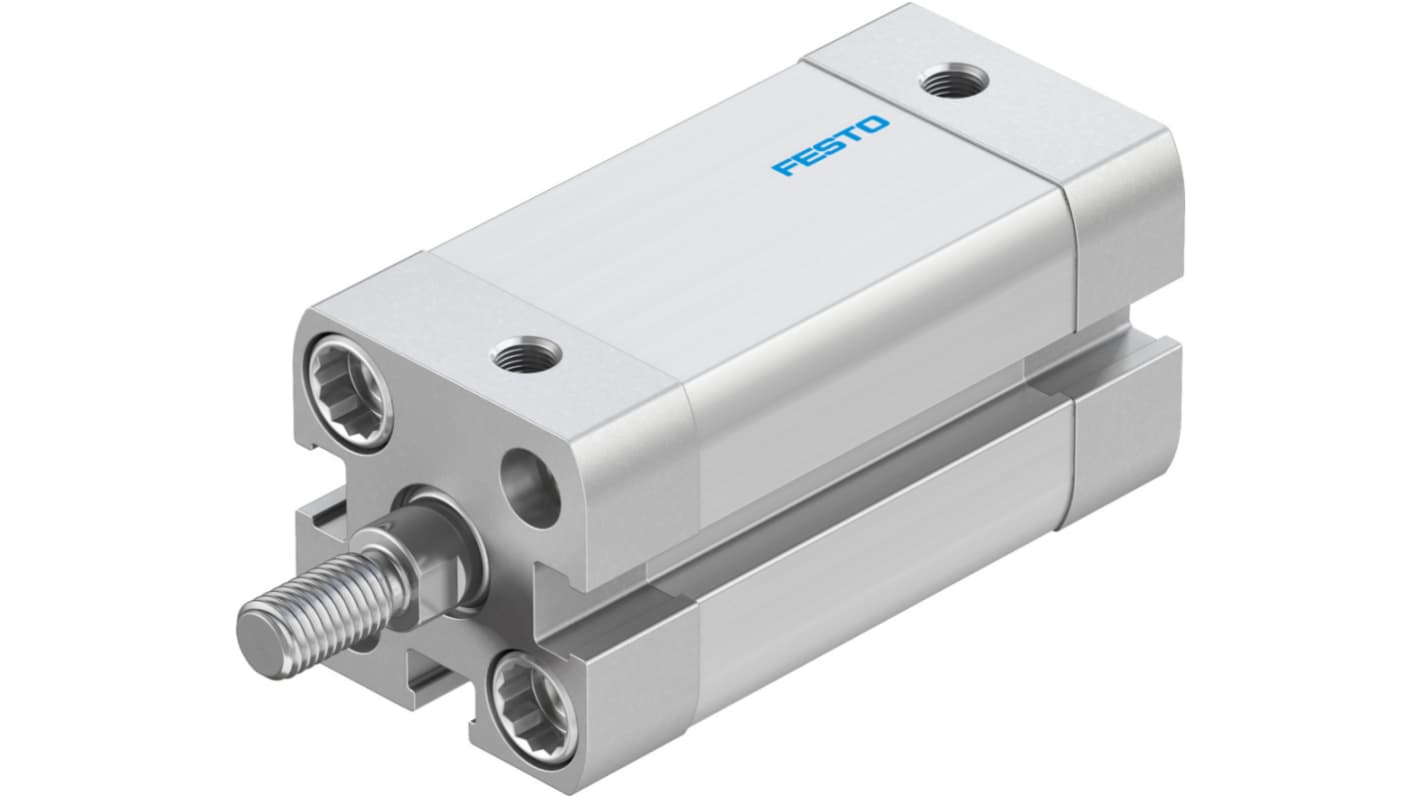 Cilindro pneumatico Festo ADN-16-25-A-P-A, doppio effetto, alesaggio 16 mm, corsa 25 mm, attacco M5, peso 110 g.