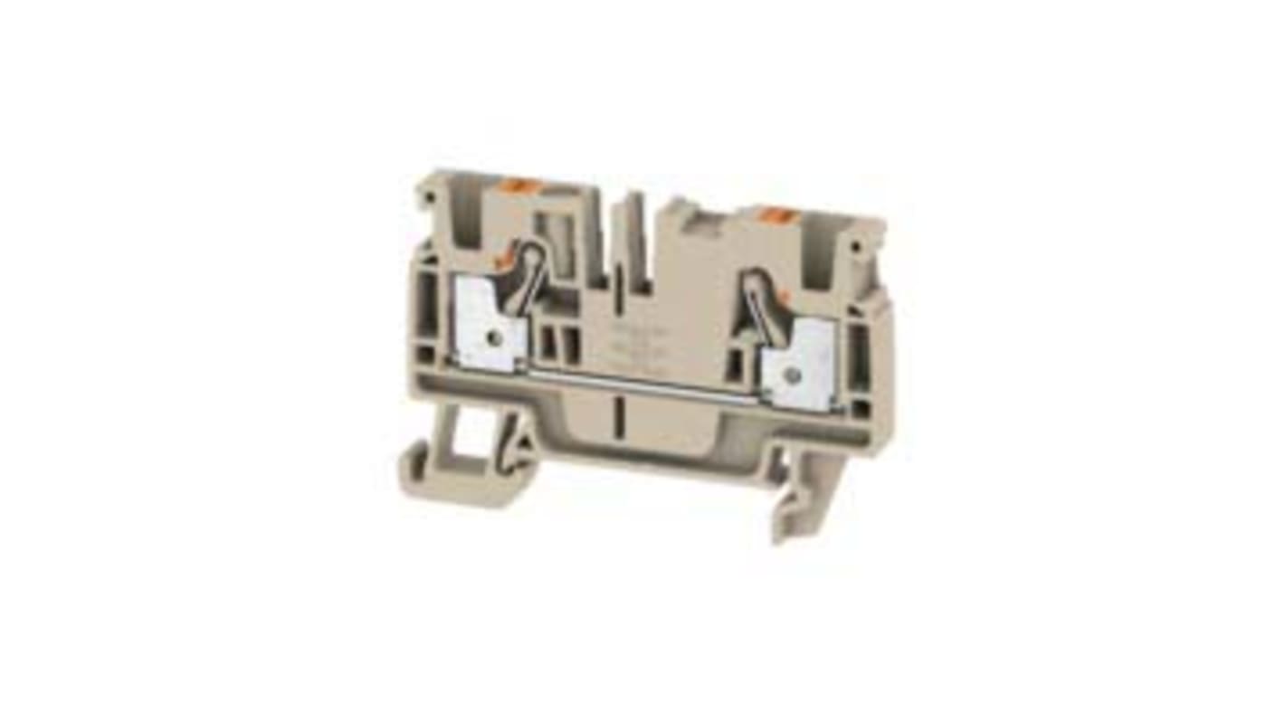 Morsettiera DIN Weidmüller 2051180000, beige, 32A - Tecnologia a innesto per cablaggio rapido, elevate forze di estrazione.