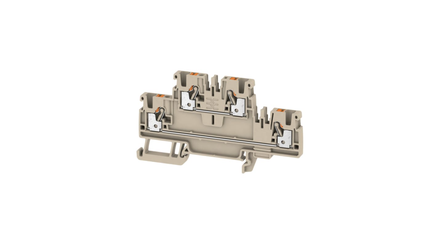 Morsettiera DIN Weidmüller 1547610000, 28-12 AWG, 24A - Tecnologia PUSH-IN per connessioni rapide e sicure, resistente da -60°C a +130°C. Ideale per automazione e cablaggio elettrico.